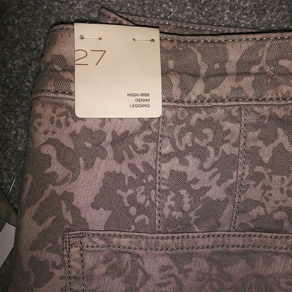 NWT Sz 27 Anthropologie Tapestry Seamed Jeggings - Picture 6 of 13